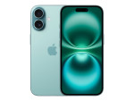 Apple | iPhone 16 | Teal | 6.1 " | Super Retina XDR display | 2556 x 1179 pixels | A18 | Internal RAM 8 GB | 128 GB | Dual SIM | 4G | Main camera resolution 48+12 MP | Secondary camera resolution 12 MP | iOS | 18