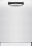 Bosch Dishwasher | SMU4HMW02S | Built-in | Width 60 cm | Number of place settings 14 | Number of programs 6 | Energy efficiency class D | Display | AquaStop function | White