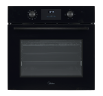 Midea MBO65M80M1-BK Oven, Built-in, Electric, Width 59.5 cm, Touch Display, Black | Midea