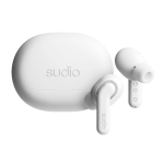 Sudio Earbuds | E4 Pro | Bluetooth | In-ear | Microphone | Cloud White | Noise canceling | Noise reduction