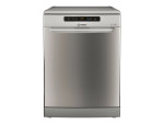 INDESIT Dishwasher | D2F HD624 AS | Free standing | Width 60 cm | Number of place settings 14 | Number of programs 9 | Energy efficiency class E | Display | Silver