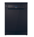 Candy Dishwasher | CF 5C6F0B | Free standing | Width 59.7 cm | Number of place settings 15 | Number of programs 8 | Energy efficiency class C | Display | Black