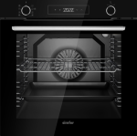 Simfer Oven | BI-81608P | 80 L | Multifuncional | Pyrolytic | Electronic | Steam function | Convection | Height 59.5 cm | Width 59.6 cm | Black
