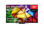 LG 4K evo AI Mini RGB TV | 55MRGB87B3B | 55 | Smart TV | webOS | UHD | Black