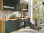 Virtuvės Komplektas Glamour Green 260