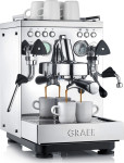 Espresso kavos aparatas Graef Estessa ES1500, nerūdijančio plieno, dvigubas termoblokas, energiją taupantis