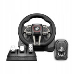 F107 flashfire - vairas 900° pc/ps4/ps5/xbox su LED + 3 pedalai, 6 pavaros