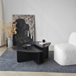 Kavos staliukas Asir Ballare, 90x35x60 cm 60x40x40 cm, juodas