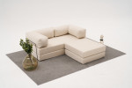 Sofa Asir Comfort Mini, kreminės spalvos