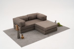Sofa Asir Comfort Mini, pilka