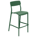 Baro kėdė sodo kėdė Ferne Rimo pušų žalios spalvos plastikinė ergonominė sukraunama
