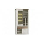 Vitrina Duro DURV821L, baltos/ąžuolo spalvos
