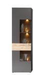 Vitrina Como COMV711LB, pilka/ruda