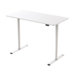 Reguliuojamo aukščio stalas Home4you ERGO LIGHT 120x60 cm baltas elektrinis modernus