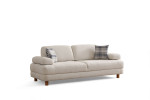 Sofa Asir Nice 3, kreminės spalvos