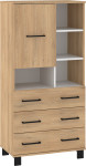 Vitrina Meblocross 1D3SP, ruda