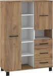 Vitrina Meblocross 2D3SP, ruda