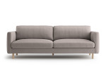 Keturvietė sofa Micadoni Eden, Warm grey