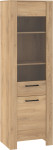 Vitrina Meblocross Slide Sli-15 1DW, šviesiai ruda