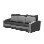 Trivietė sofa su miegojimo funkcija King, tamsiai pilka/šviesiai pilka