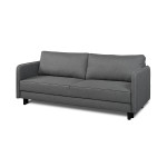 Trivietė sofa-lova su daiktadėže Bruno 3DL Lumos16, tamsiai pilka