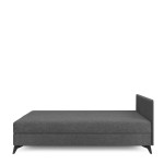 Sofa Mebelbos Ibis 90, 90x205x90 cm, pilka