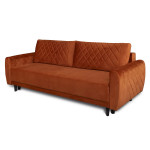 Trivietė sofa-lova su daiktadėže Roma 3DL Velutto33, vario