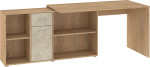 Kampinis rašomasis stalas Beat L, 137x75x136 cm, rudas