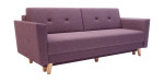 Sofa-lova Kobik Urano Avra 9, 217x100x87 cm, violetinė