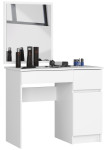 Kosmetinis staliukas NORE P-2/SL su veidrodžiu 500x600 mm, baltos spalvos