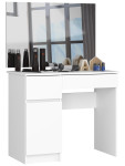 Kosmetinis staliukas NORE P-2/SL su veidrodžiu 900x600 mm, baltas