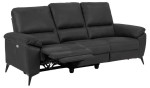 Trivietė sofa reglaineris Rana su poilsio mechanizmu, pilka