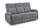 Trivietė sofa reglaineris Halmar Oslo 3S pilka
