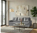 Sofa - lova Bellezza Red, pilka