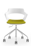 Biuro kėdė Wood Garden 2160 Aoki D8, žalia/balta