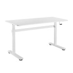 Reguliuojamo aukščio stalas Loki, 140x60x70-117 cm, baltas