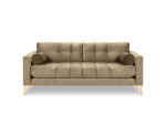 Trivietė sofa Cosmopolitan Design Bali, smėlio/auksinės spalvos