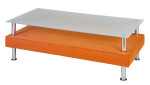 Kavos staliukas Wood Garden Notre Dame 127X62, oranžinis