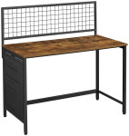 Rašomasis stalas Songmics 118x60, tamsiai rudas/juodas