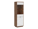 Vitrina Forn 1D1W, ruda/balta