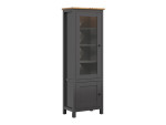 Vitrina Hesen 1D1W, pilka/ruda