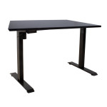 Reguliuojamo aukščio elektrinis stalas Home4You Ergo, 140x80 cm, juodas