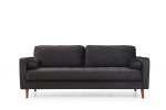 Trivietė sofa Kalune Design Rome, juoda
