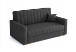 Sofa-lova Iva 3 Zanzibar, 153x100x85 cm, pilka