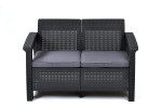 Lauko sofa Keter ALLiBERT Corfu Love Seat, pilka