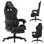 Žaidimų kėdė Huzaro Force 4.7 camo mesh su kojų atrama, maskuojanti spalva