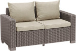 Sodo sofa "California" 2 vietų sofa smėlio spalvos