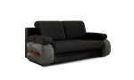 Sofa Laura, juoda/pilka