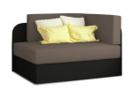 Sofa-lova Nore Rosa, 104x75x60 cm, juoda/ruda