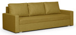 Trivietė sofa Mondo, tamsiai geltona